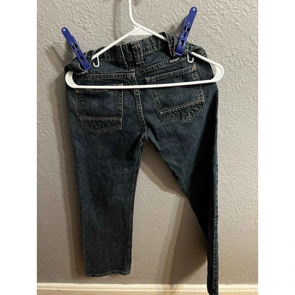 Wrangler Boy's Denim‎ Jeans RN 130273 Blue 14 Adjustable Waist 29x27
